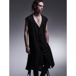 画像3: 【2025AW先行予約】kiryuyrik キリュウキリュウ / Python JQD Flare Frill Long Tank Top (2色展開) (3)