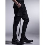 画像3: 【2025AW先行予約】kiryuyrik キリュウキリュウ / Coating High Tension Jersey Saruel Pants (black) (3)