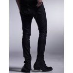 画像6: 【2025AW先行予約】kiryuyrik キリュウキリュウ / Coating High Tension Jersey Skinny Slacks (black) (6)