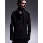 画像2: 【2025AW先行予約】kiryuyrik キリュウキリュウ / Heat Tech Jersey Loose High Neck (black) (2)