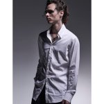画像12: 【2025AW先行予約】kiryuyrik キリュウキリュウ / Silky Loan Side Rib Shirt (2色展開) (12)