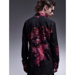 画像6: 【2025AW先行予約】kiryuyrik キリュウキリュウ / SAKURA Decine Shirt (black x pink) (6)