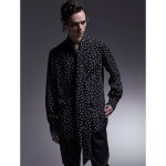 画像3: 【2025AW先行予約】kiryuyrik キリュウキリュウ / MIZUTAMA Stoal Shirts (black) (3)