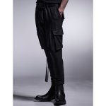 画像4: 【2025AW先行予約】kiryuyrik キリュウキリュウ / High Tension Jersey Saruel Pants (black) (4)