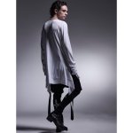 画像6: 【2025AW先行予約】kiryuyrik キリュウキリュウ / BEATENJIKU Boat Neck Flare T Shirt (2色展開) (6)
