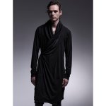 画像2: 【2025AW先行予約】kiryuyrik キリュウキリュウ / Warm Jersey Wrap Cardigan (black) (2)
