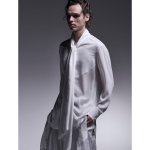 画像8: 【2025AW先行予約】kiryuyrik キリュウキリュウ / Gergette Crepe Stoal Shirts (2色展開) (8)