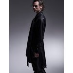 画像5: 【2025AW先行予約】kiryuyrik キリュウキリュウ / 130Chintz Stoal Flare Shirt (black) (5)