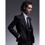 画像2: 【2025AW先行予約】kiryuyrik キリュウキリュウ / 2/76Gabagine Short Jacket (black) (2)