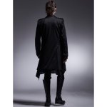 画像10: 【2025AW先行予約】kiryuyrik キリュウキリュウ / Kersey Jersey Epaulet Peacked Long Jacket (2色展開) (10)