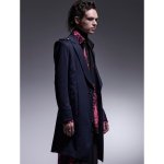 画像15: 【2025AW先行予約】kiryuyrik キリュウキリュウ / Kersey Jersey Epaulet Peacked Long Jacket (2色展開) (15)