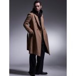画像12: 【2025AW先行予約】kiryuyrik キリュウキリュウ / Cashmere Beaver W-Peacked Coat (2色展開) (12)