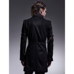 画像7: 【2025AW先行予約】kiryuyrik キリュウキリュウ / Cashmere Beaver Belted Peacked Jacket (black) (7)