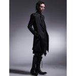 画像9: 【2025AW先行予約】kiryuyrik キリュウキリュウ / Kersey Jersey Epaulet Peacked Long Jacket (2色展開) (9)
