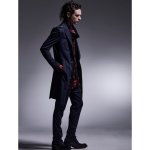 画像21: 【2025AW先行予約】kiryuyrik キリュウキリュウ / Kersey Jersey Epaulet Peacked Long Jacket (2色展開) (21)