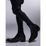 画像3: 【2025AW先行予約】kiryuyrik キリュウキリュウ / Cow Hide Middle Boots (black) (3)