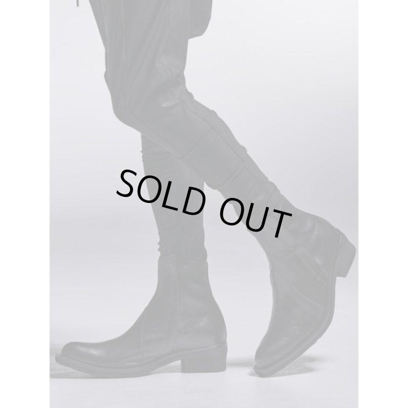 画像3: 【2025AW先行予約】kiryuyrik キリュウキリュウ / Cow Hide Middle Boots (black) (3)