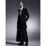 画像6: 【2025AW先行予約】kiryuyrik キリュウキリュウ / 2/76Gabagine Ling Peacked Jacket (black) (6)
