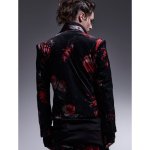 画像4: 【2025AW先行予約】kiryuyrik キリュウキリュウ / Flora Velor Short Jacket (flora) (4)