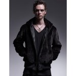画像5: 【2025AW先行予約】kiryuyrik キリュウキリュウ / Cross Dot Fleece Hoodie Jumper (black) (5)