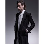 画像2: 【2025AW先行予約】kiryuyrik キリュウキリュウ / KARAMI Frill Jacket (black) (2)