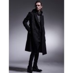 画像4: 【2025AW先行予約】kiryuyrik キリュウキリュウ / Cashmere Beaver W-Peacked Coat (2色展開) (4)