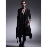画像4: 【2025AW先行予約】kiryuyrik キリュウキリュウ / TWS Tropical Long Flare Jacket (black) (4)
