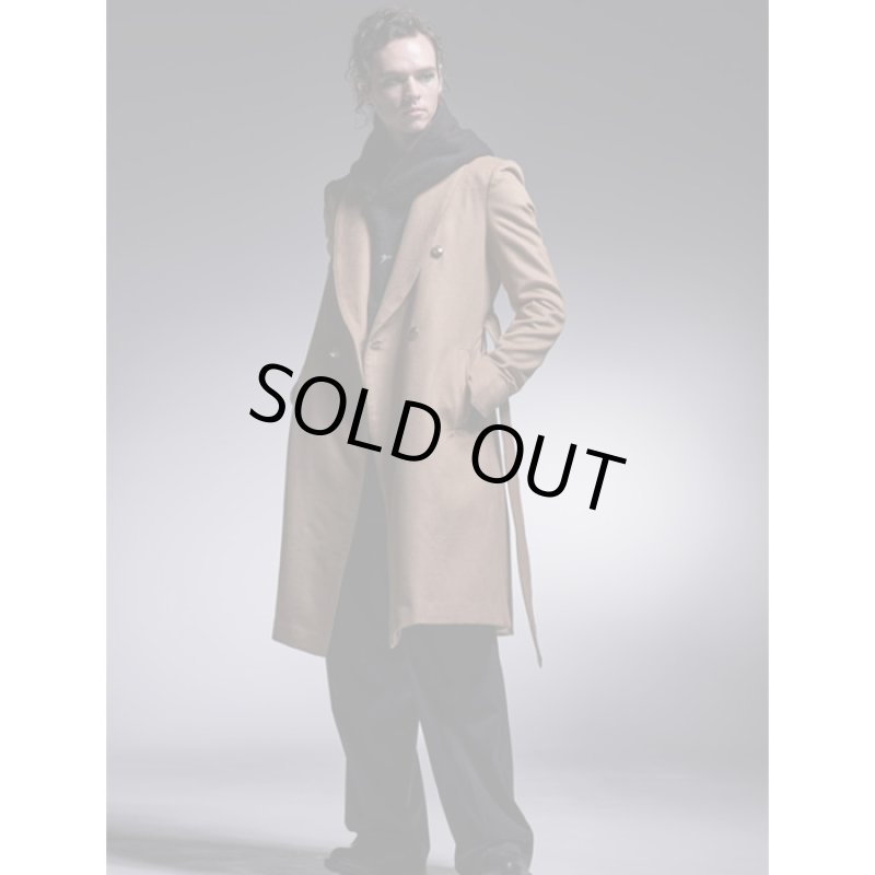 画像11: 【2025AW先行予約】kiryuyrik キリュウキリュウ / Cashmere Beaver W-Peacked Coat (2色展開) (11)