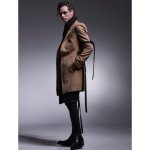画像7: 【2025AW先行予約】kiryuyrik キリュウキリュウ / Cashmere Beaver Belted Peacked Jacket (camel) (7)