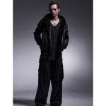 画像7: 【2025AW先行予約】kiryuyrik キリュウキリュウ / Cross Dot Fleece Hoodie Jumper (black) (7)