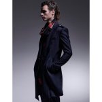 画像18: 【2025AW先行予約】kiryuyrik キリュウキリュウ / Kersey Jersey Epaulet Peacked Long Jacket (2色展開) (18)
