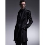画像3: 【2025AW先行予約】kiryuyrik キリュウキリュウ / Kersey Jersey Epaulet Peacked Long Jacket (2色展開) (3)
