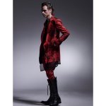 画像6: 【2025AW先行予約】kiryuyrik キリュウキリュウ / Flora High Tension Jersey Layered Jacket (black x red) (6)
