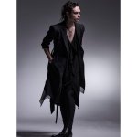 画像5: 【2025AW先行予約】kiryuyrik キリュウキリュウ / TWS Tropical Long Flare Jacket (black) (5)