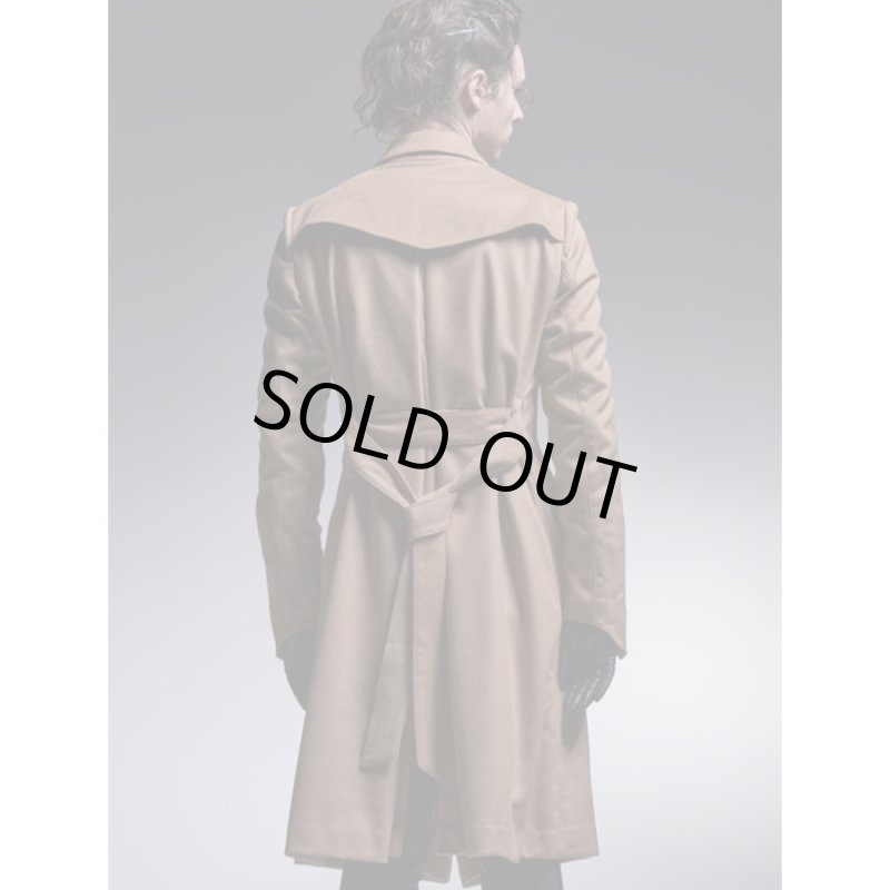 画像9: 【2025AW先行予約】kiryuyrik キリュウキリュウ / Cashmere Beaver W-Peacked Coat (2色展開) (9)