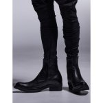 画像2: 【2025AW先行予約】kiryuyrik キリュウキリュウ / Cow Hide Middle Boots (black) (2)