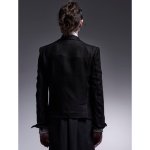 画像4: 【2025AW先行予約】kiryuyrik キリュウキリュウ / KARAMI Frill Jacket (black) (4)