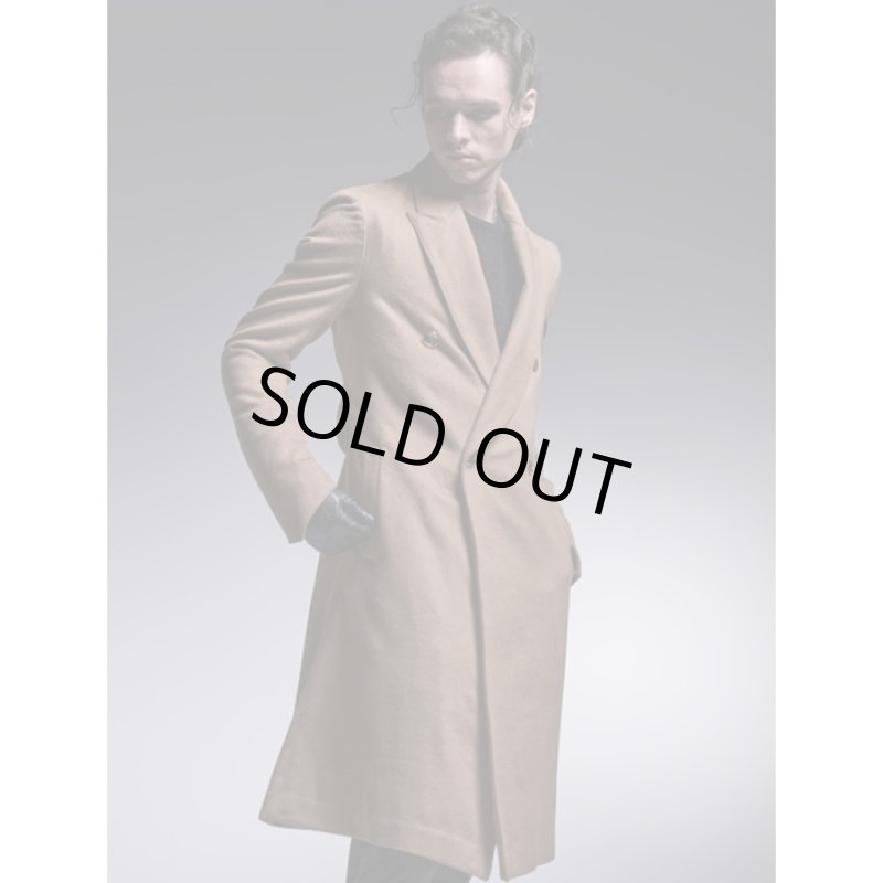 画像10: 【2025AW先行予約】kiryuyrik キリュウキリュウ / Cashmere Beaver W-Peacked Coat (2色展開) (10)