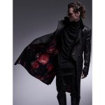 画像3: 【2025AW先行予約】kiryuyrik キリュウキリュウ / 0,6COW Hide Long Leather Napoleon (black) (3)