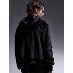 画像6: 【2025AW先行予約】kiryuyrik キリュウキリュウ / Cross Dot Fleece Hoodie Jumper (black) (6)