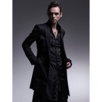 画像2: 【2025AW先行予約】kiryuyrik キリュウキリュウ / 2/76Gabagine Ling Peacked Jacket (black) (2)