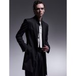 画像4: 【2025AW先行予約】kiryuyrik キリュウキリュウ / 2/76Gabagine Ling Peacked Jacket (black) (4)