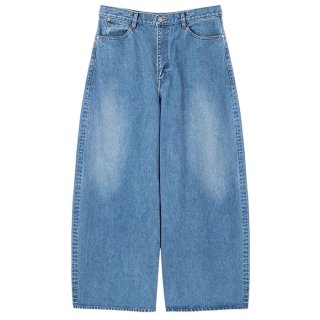 VICTIM ヴィクティム / x HAGUN WIDE PIPE DENIM PANTS (blue)の通販