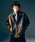 画像12: 【glamb 2025 Winter先行予約】glamb グラム / Leather Bomber Jacket (2色展開) (12)