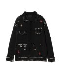 画像2: 【glamb 2025 Winter先行予約】glamb グラム / Beadswork Knit Jacket (2色展開) (2)