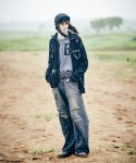 画像21: 【glamb 2025 Winter先行予約】glamb グラム / Stripe Baseball Shirt (2色展開) (21)
