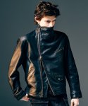 画像9: 【glamb 2025 Winter先行予約】glamb グラム / High Neck Leather Jacket (2色展開) (9)