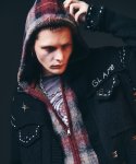 画像18: 【glamb 2025 Winter先行予約】glamb グラム / Check Knit Hoodie (2色展開) (18)