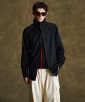 画像19: 【glamb 2025 Winter先行予約】glamb グラム / Suit Fabric High Neck Shirt (2色展開) (19)