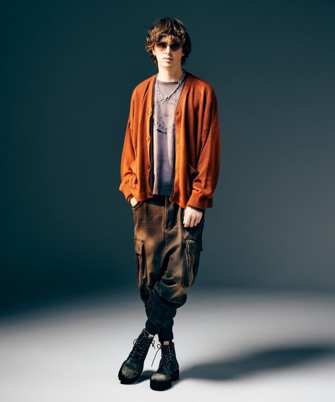 画像12: 【glamb 2025 Winter先行予約】glamb グラム / Knit Denim Cargo Pants (2色展開) (12)